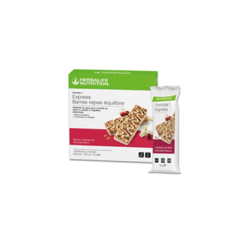 7 Barres Repas Équilibre Formula 1 Express Cranberry & chocolat blanc Herbalife de 56 g