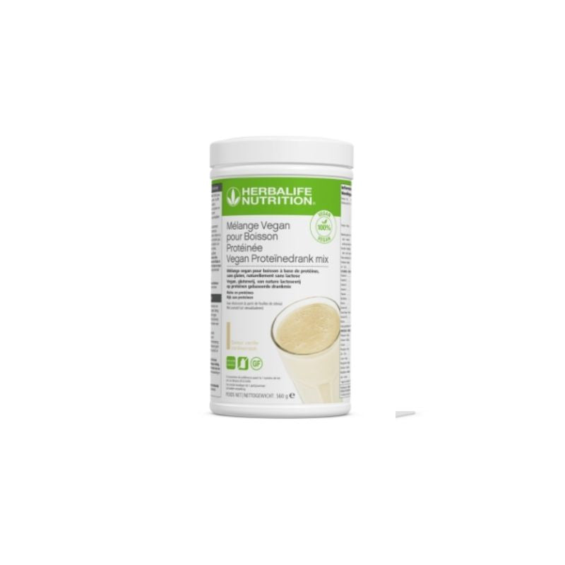 Mélange Vegan pour boisson protéinée Herbalife-Saveur vanille-Poids net 560g