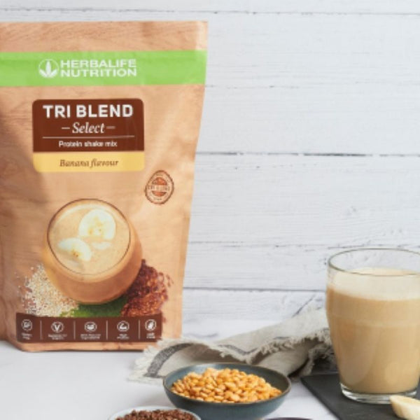 TRI BLEND Select Herbalife-mélange pour shake protéiné : 600 g